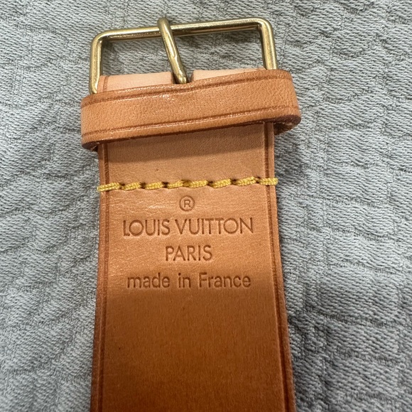 Louis Vuitton Tan Leather Buckle Bracelet with Gold Hardware - Picture 7 of 10